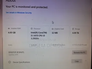 Desktop Computer Dell OptiPlex 3010 4GB Intel Core i5 HDD 500GB