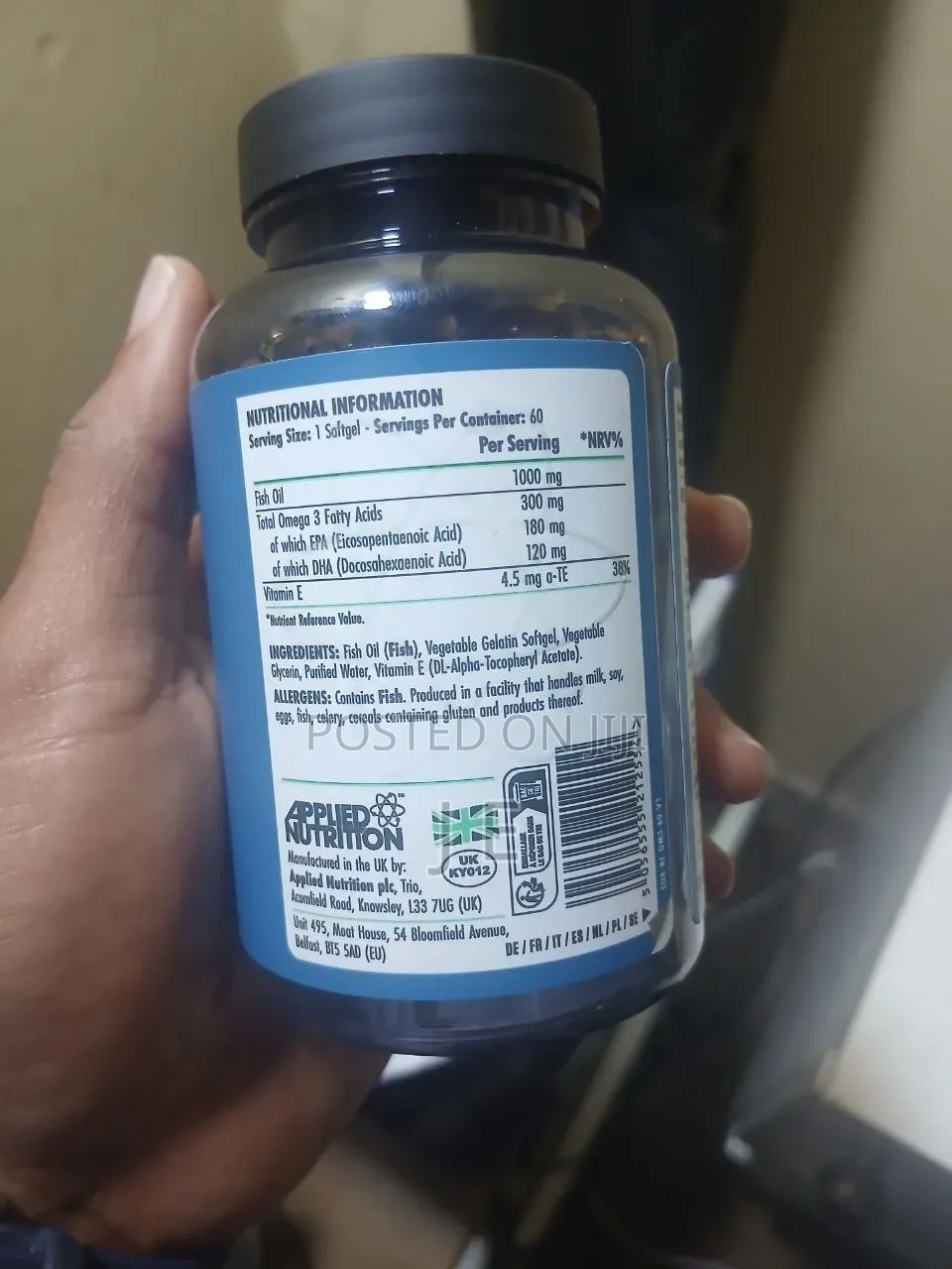 Applied Nutrition Body Fuel Omega-3 60 Serving