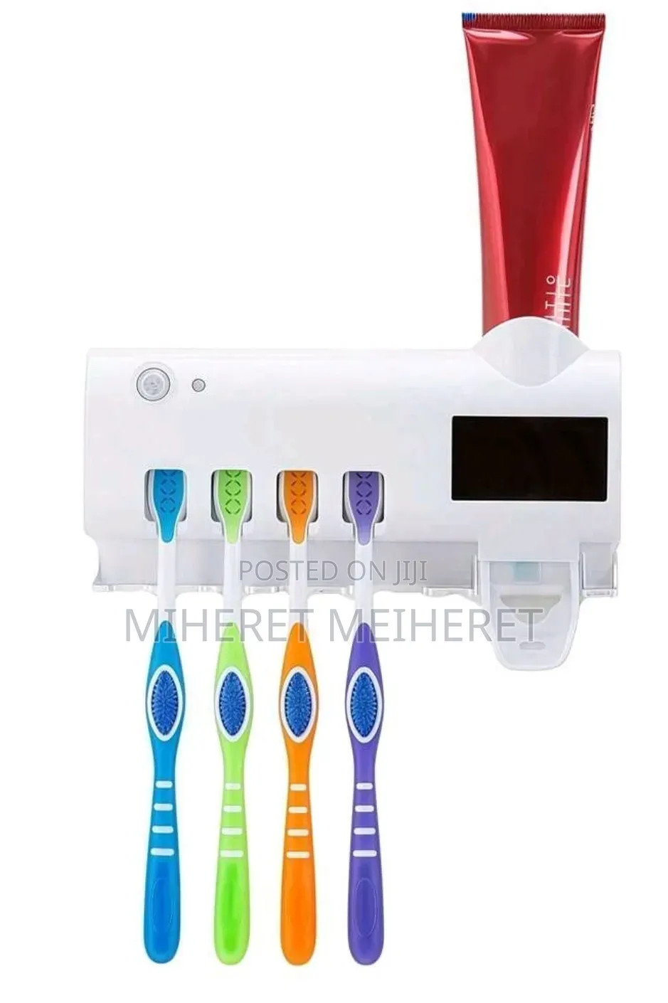 1Pc White Smart Toothbrush Sterilizer, No-Drill
