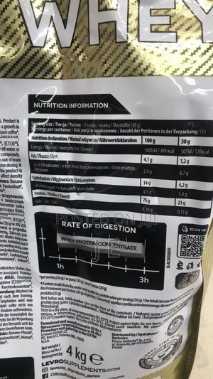 Gold Kevin Levrone Whey 4kg(133 Serving)
