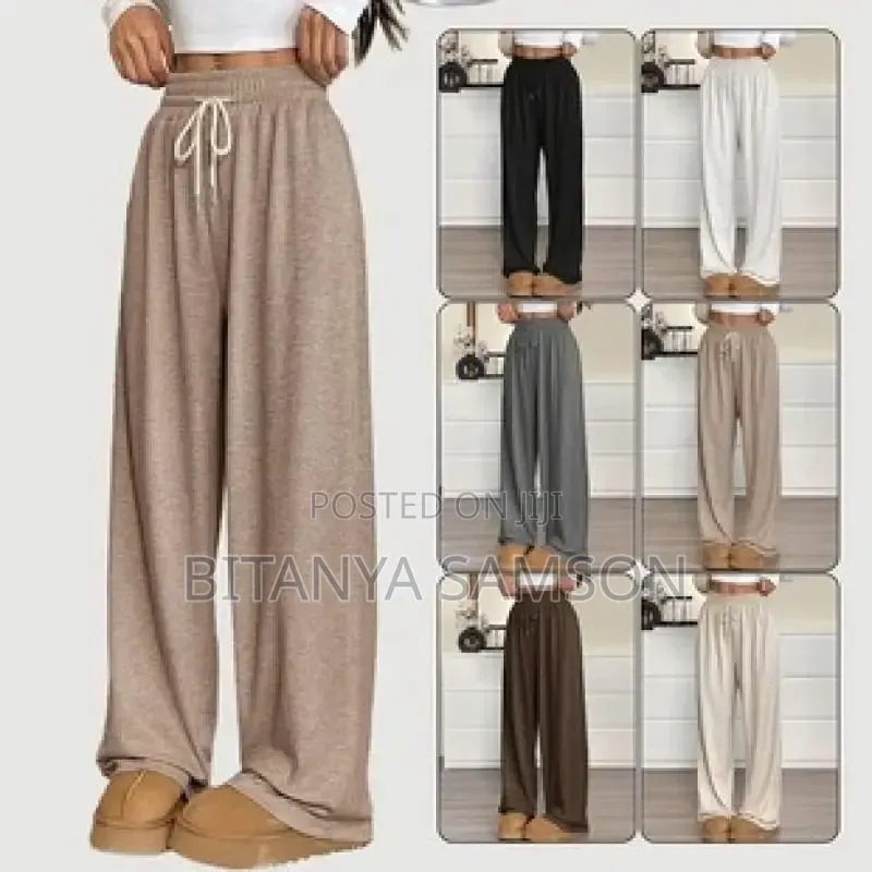 Solid Color Women Causal Pants
