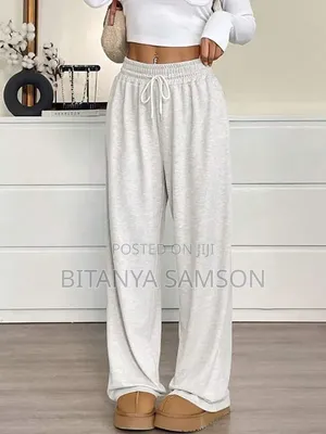 Solid Color Women Causal Pants