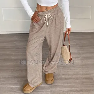 Solid Color Women Causal Pants