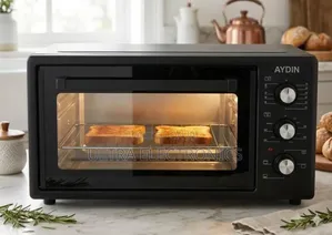 Aydin Mini Oven Elegant Matte Black Design Efficient Heating