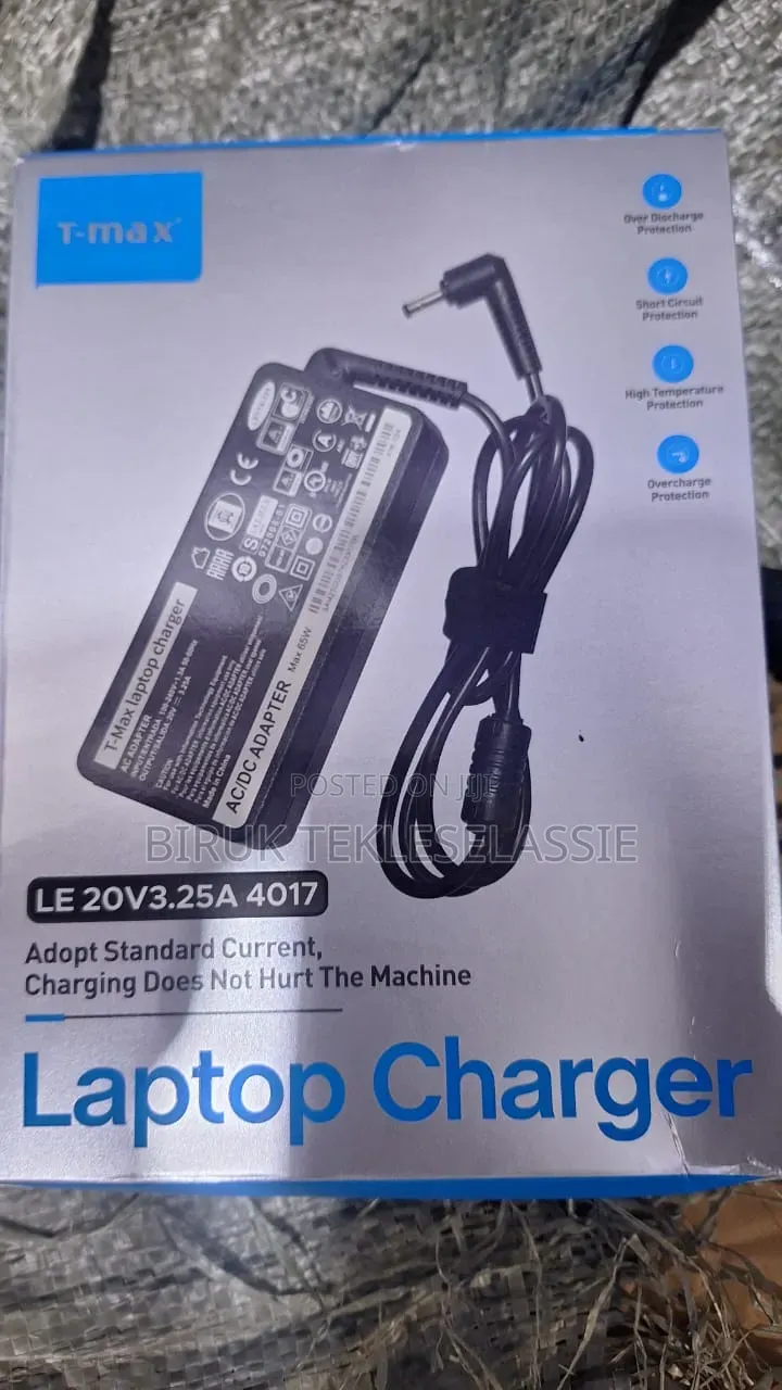 T-Max Lenevo 65 Watt Round Tip Charger