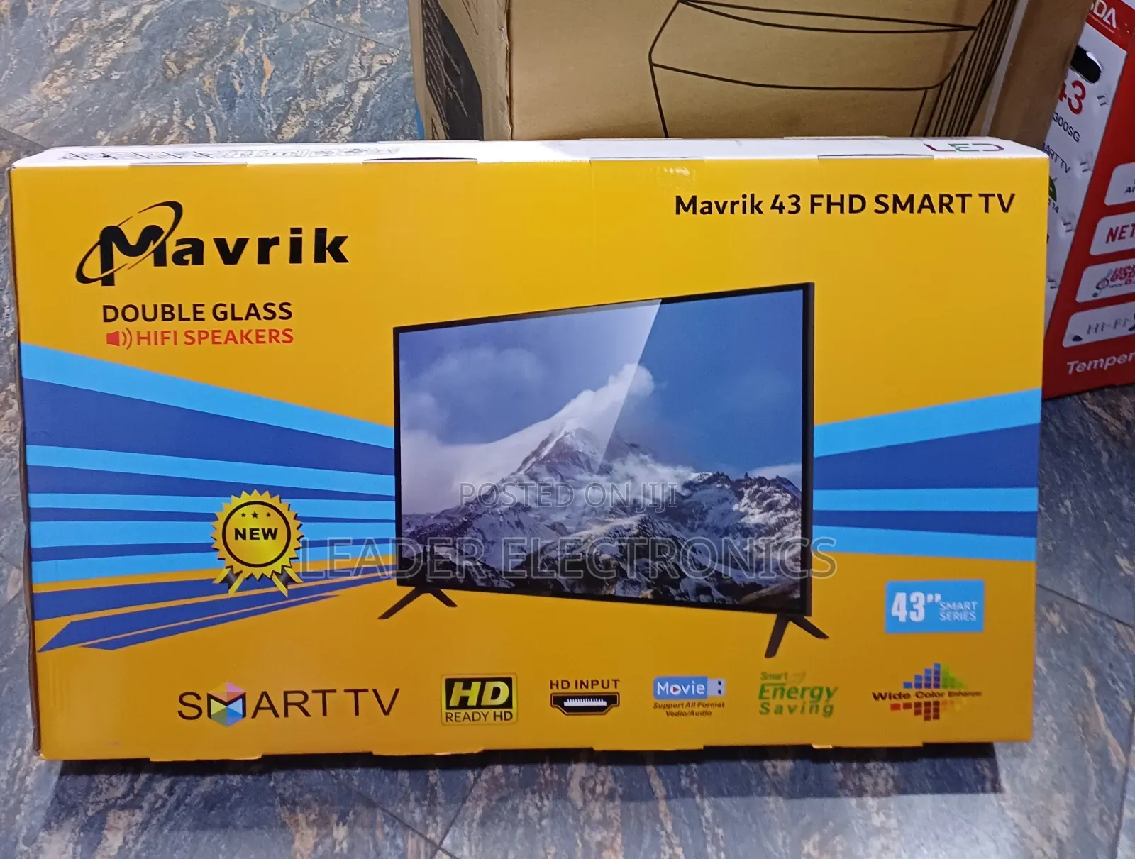 Mavrik TV 43" Smart Android TV – Double Glass Design | New 2026 Model