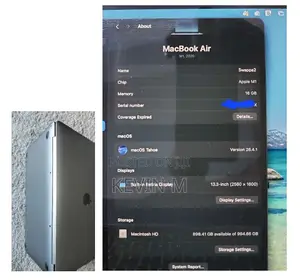 Laptop Apple MacBook Air 2020 M1 16GB Apple M1 SSD 1T