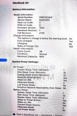 Laptop Apple MacBook Air 2020 M1 16GB Apple M1 SSD 1T