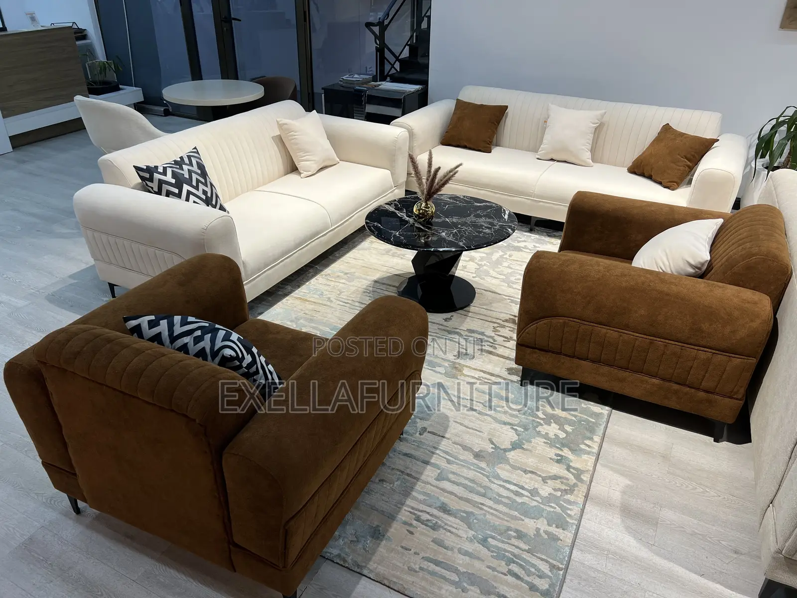 Modern Luxury Fabric Sofa Set 7 Seater Living Room Couch