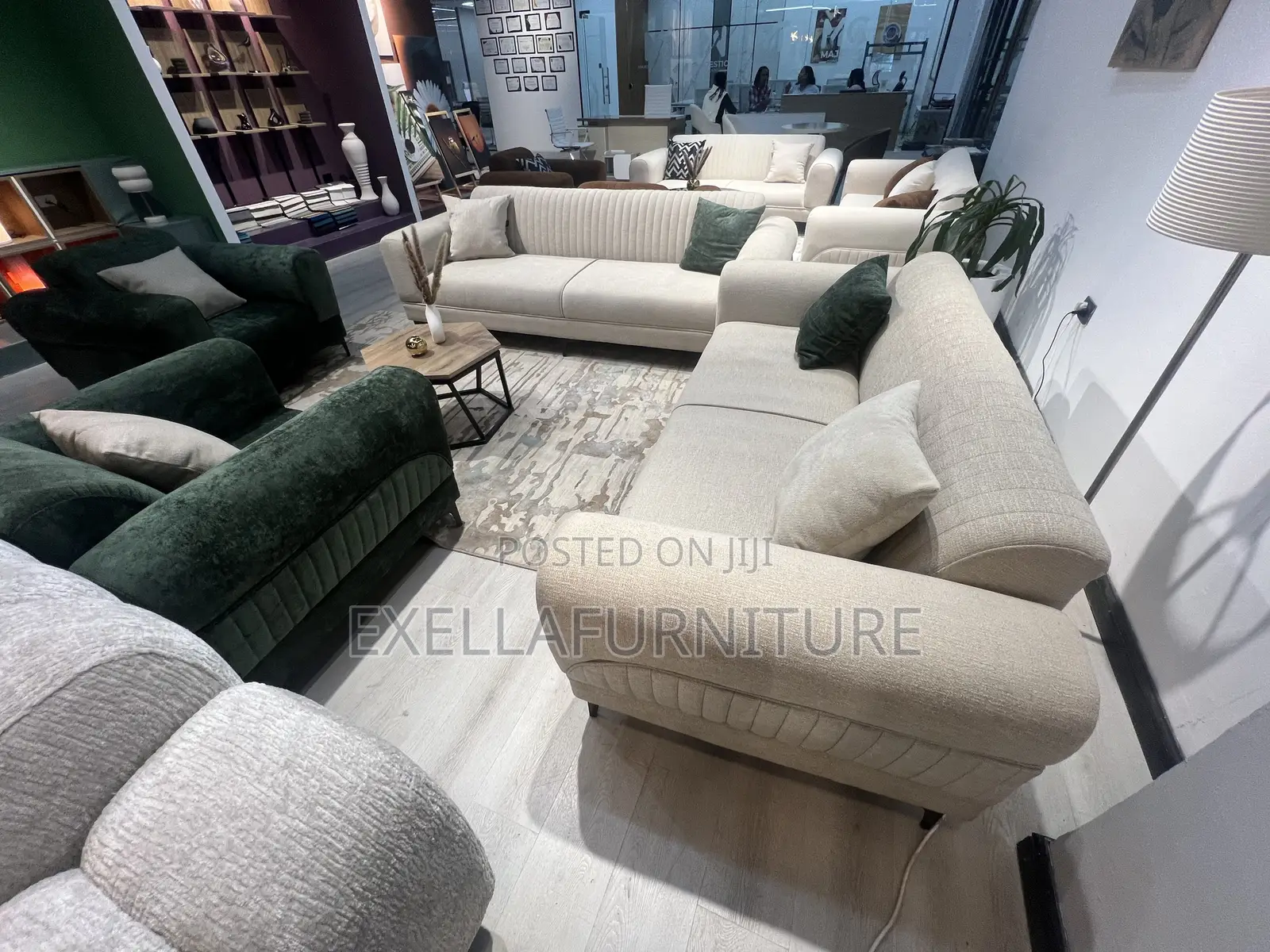 Modern Luxury Fabric Sofa Set 7 Seater Living Room Couch
