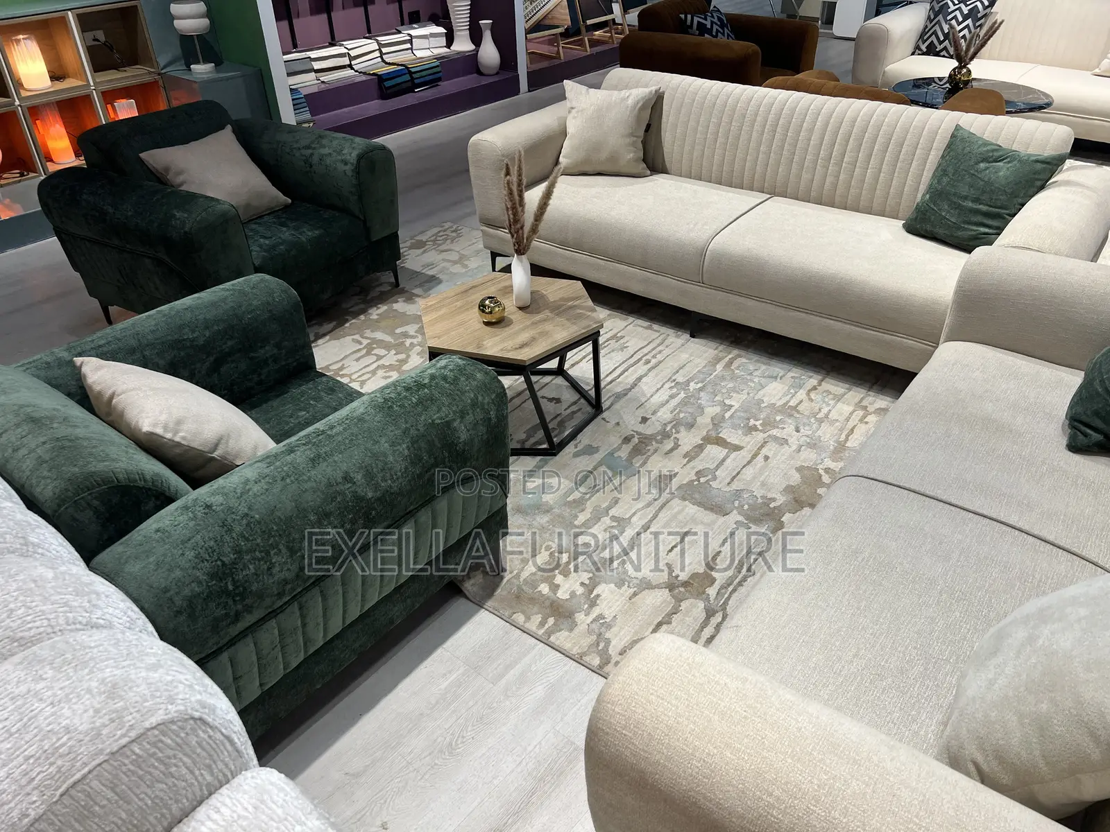 Modern Luxury Fabric Sofa Set 7 Seater Living Room Couch
