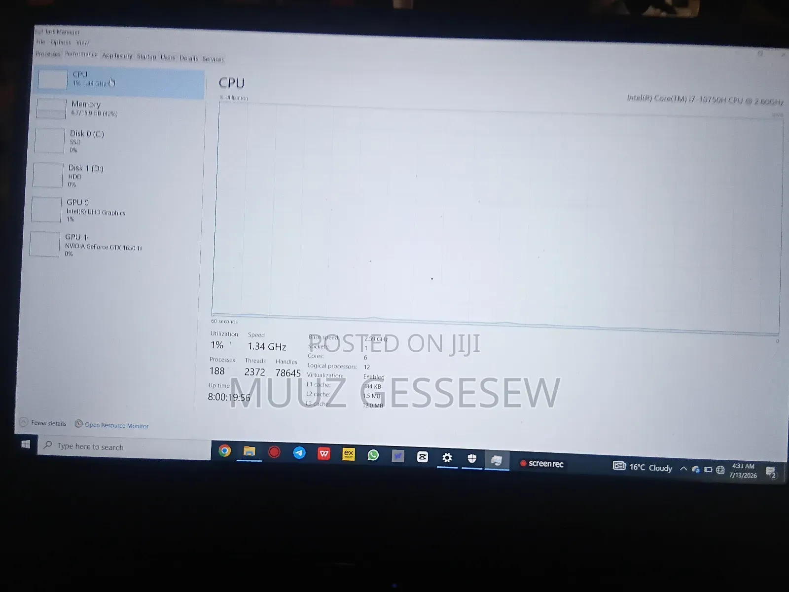 Laptop Lenovo Ideapad 3 16GB Intel Core i7 HDD+SSD 1T