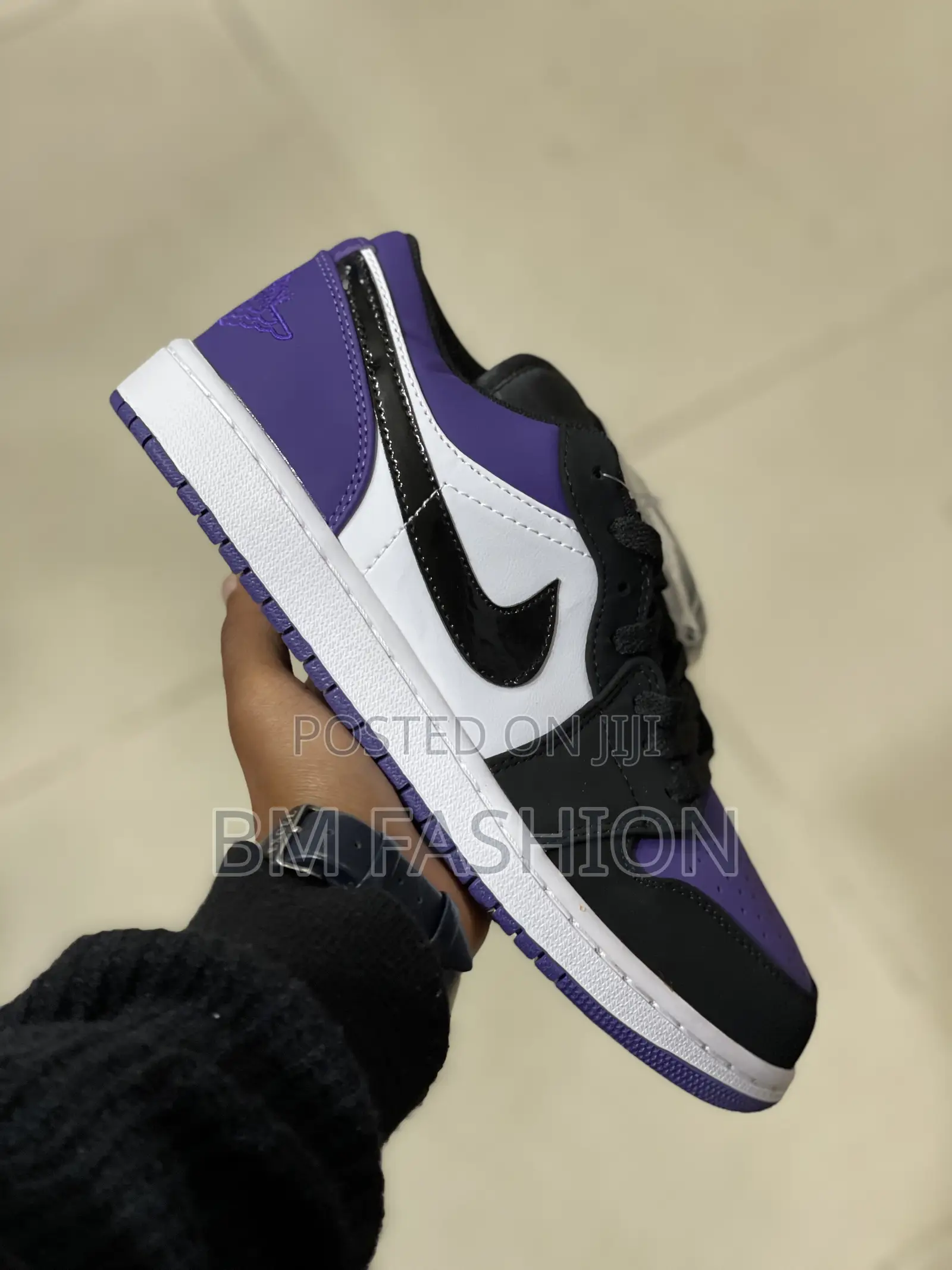 J1 Low Sb Dunk Black X White X Purple