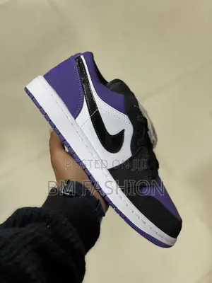 J1 Low Sb Dunk Black X White X Purple