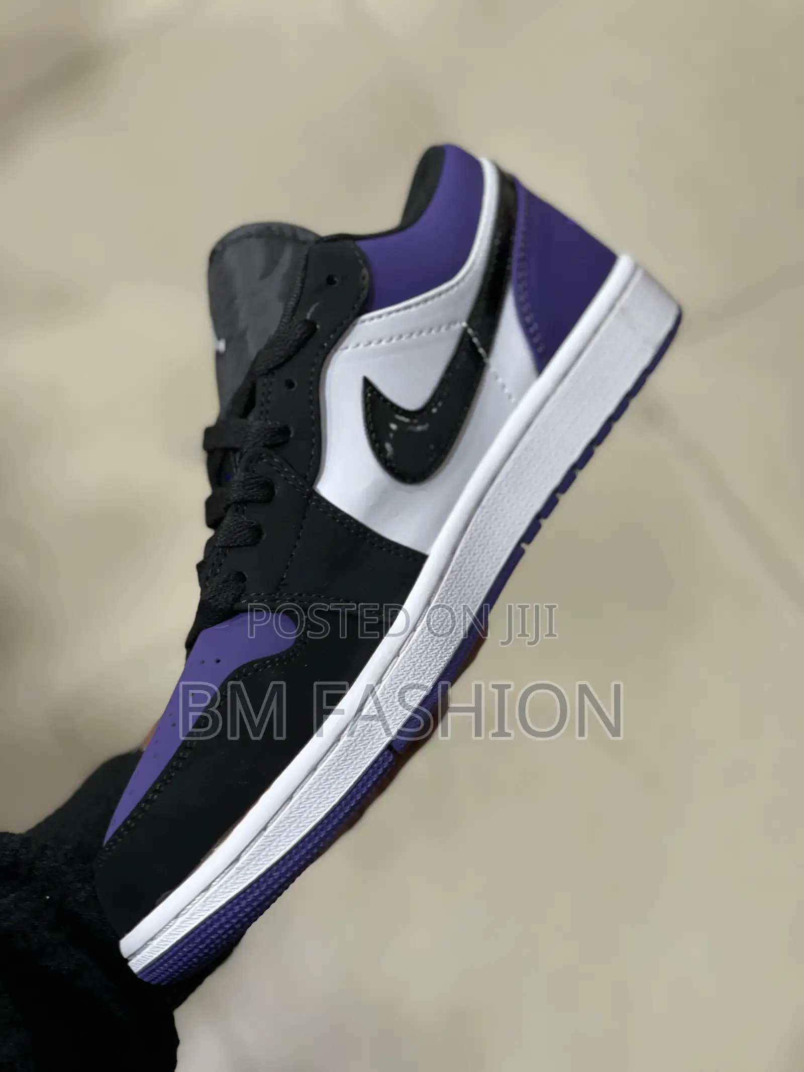 J1 Low Sb Dunk Black X White X Purple