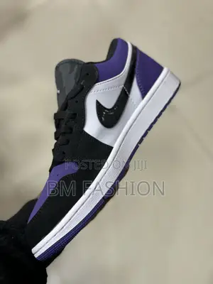 J1 Low Sb Dunk Black X White X Purple
