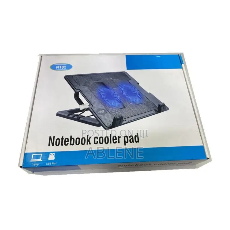 Double Laptop Fan Cooling Fan Stand (Notebook Cooler Pad)