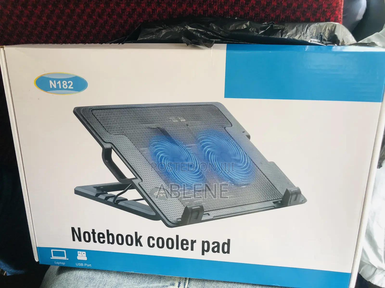 Double Laptop Fan Cooling Fan Stand (Notebook Cooler Pad)