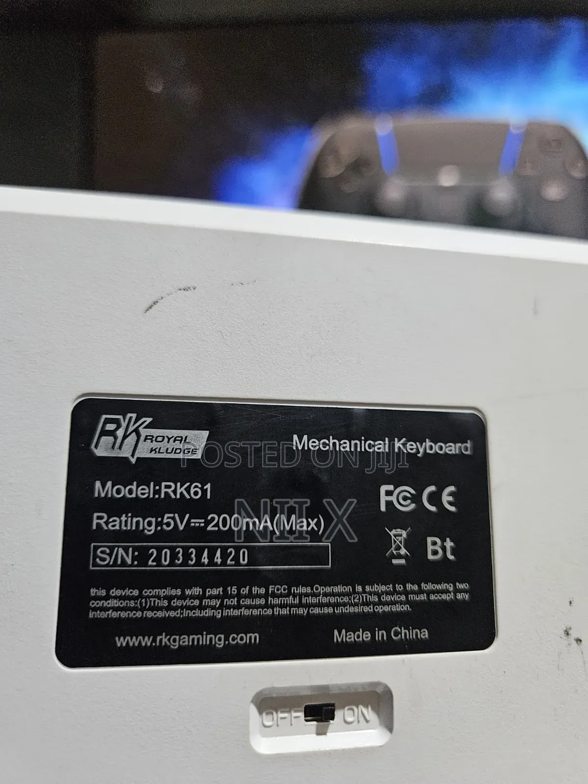 RK61 Mechanical Keyboard (Blue Switches)