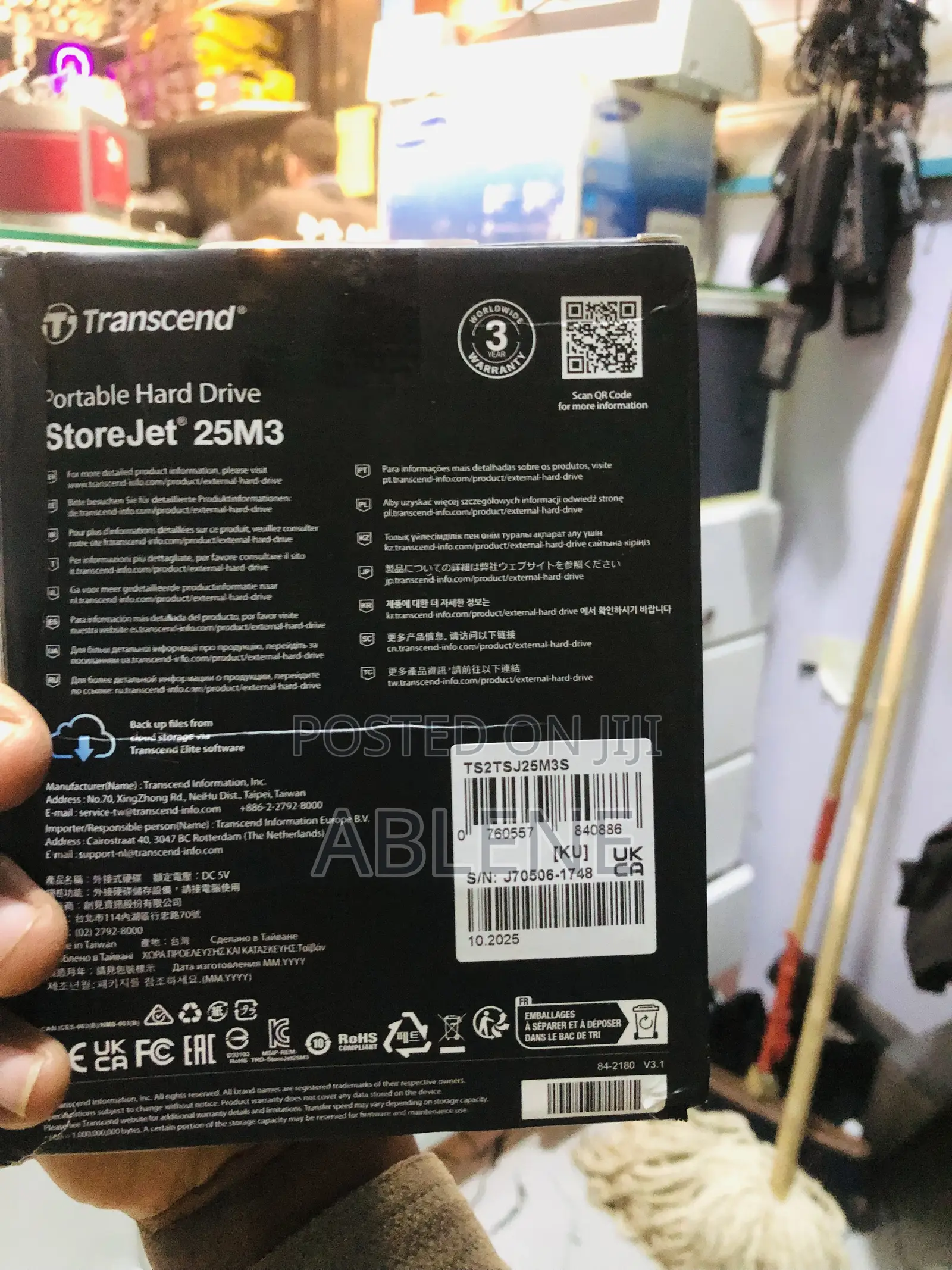 2TB Transcend(External Hard Disk Drive)
