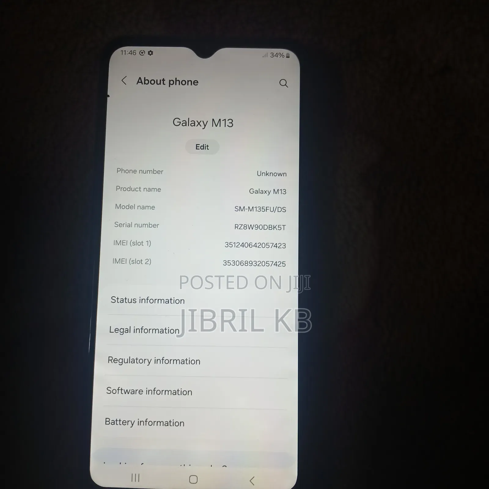 Samsung Galaxy M13 (India) 64 GB Black