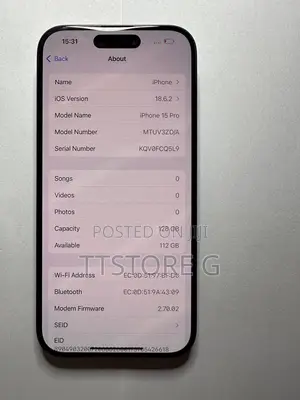 Apple iPhone 15 Pro 128 GB Black