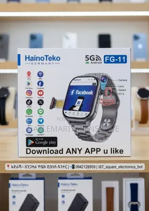 Haino Teko FG-11 5G Smart Watch With Rotating Camera SIM Card Slot