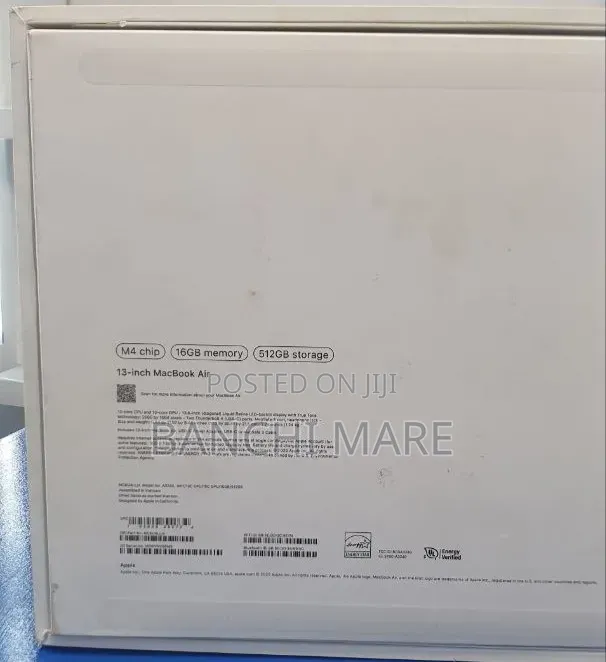 New Laptop Apple MacBook Air 2025 M4 16GB Apple M4 SSD 512GB