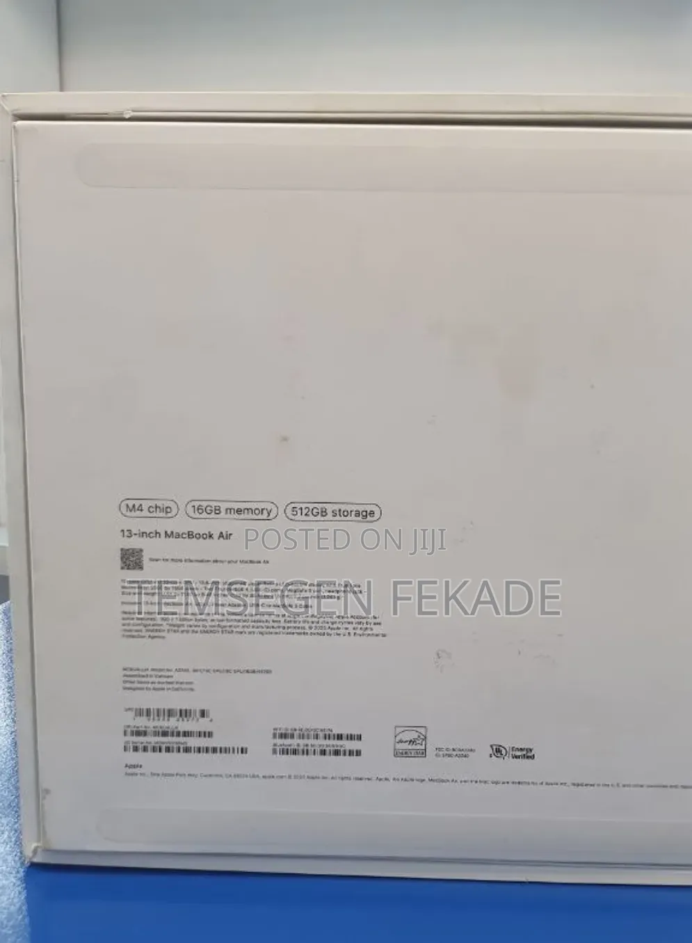 New Laptop Apple MacBook Air 2025 M4 16GB Apple M4 SSD 512GB