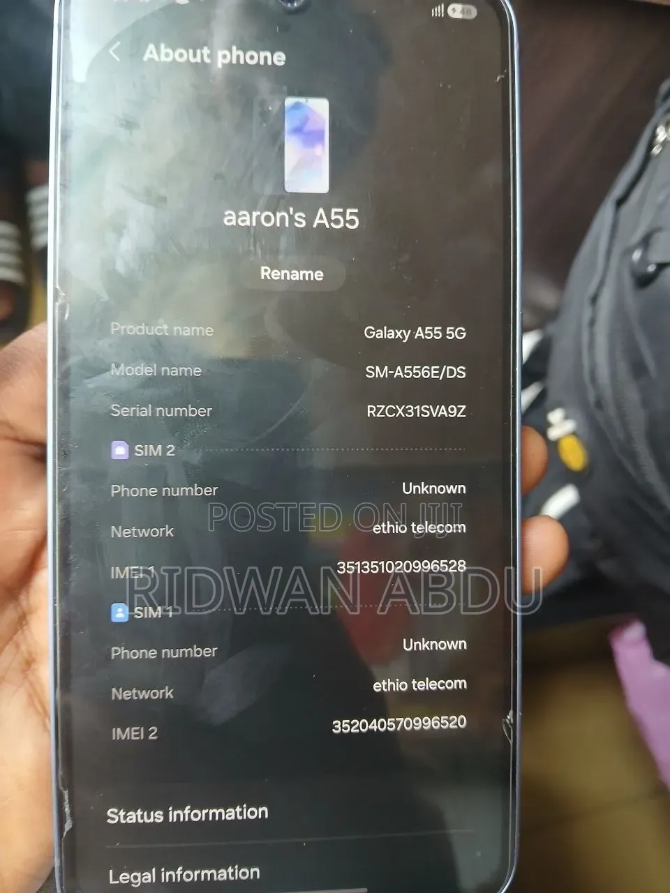 Samsung Galaxy A55 128 GB Black