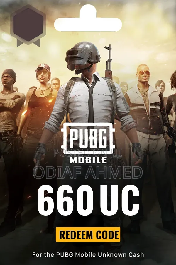 PUBG Mobile UC – 660 UC ($9.99 USD)