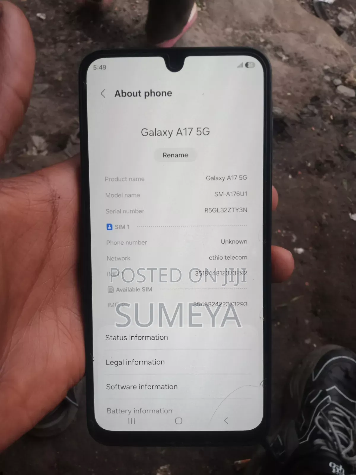 New Samsung Galaxy A17 5G 128 GB Gray