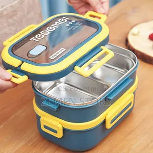 Tedemei 2-Tier Stainless Steel Lunch Box – Double Layer Thermal