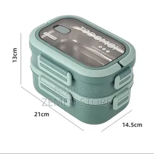Tedemei 2-Tier Stainless Steel Lunch Box – Double Layer Thermal