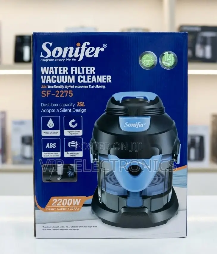 Sonifer Water Filter Vacuum Cleaner – 2200W | 15L Wet Dry Vacuum