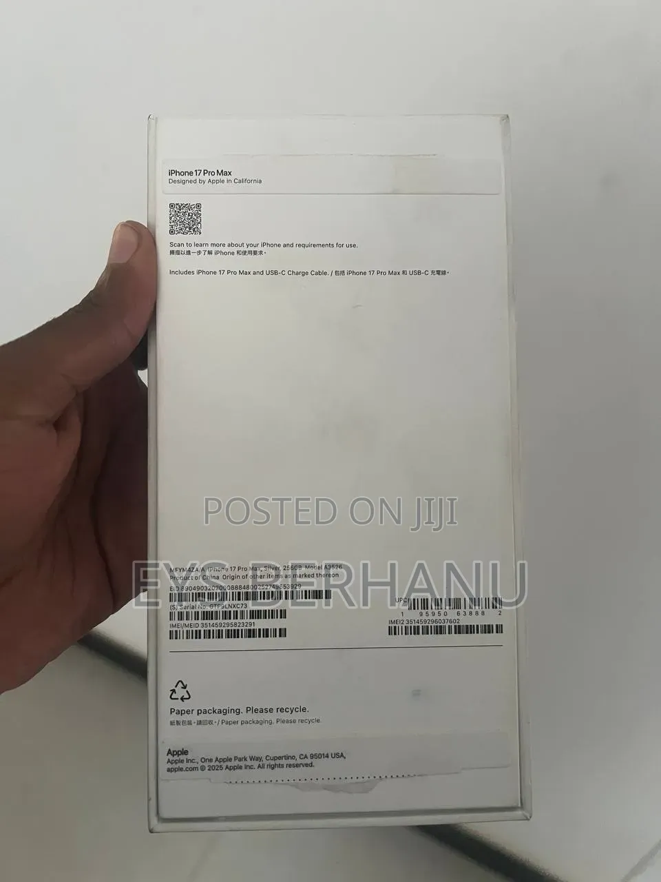 New Apple iPhone 17 Pro Max 256 GB Silver