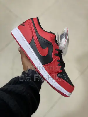 Jordan 1 Low Dunk Red X Black Mens Youth Sneakers