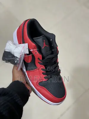 Jordan 1 Low Dunk Red X Black Mens Youth Sneakers