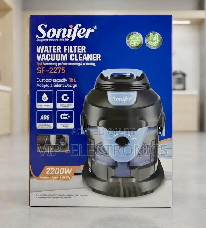 Sonifer Water Filter Vacuum Cleaner High-Efficiency Copper Motor 2200W