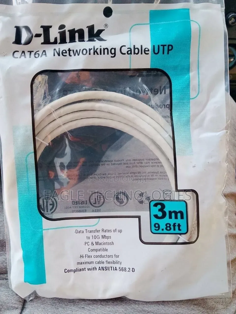 D-Link Cat6A 3M Patch Cord