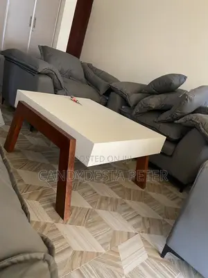 Central Sofa Table With 3 Side Coffee Tables