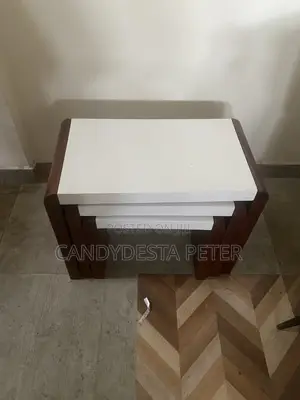 Central Sofa Table With 3 Side Coffee Tables