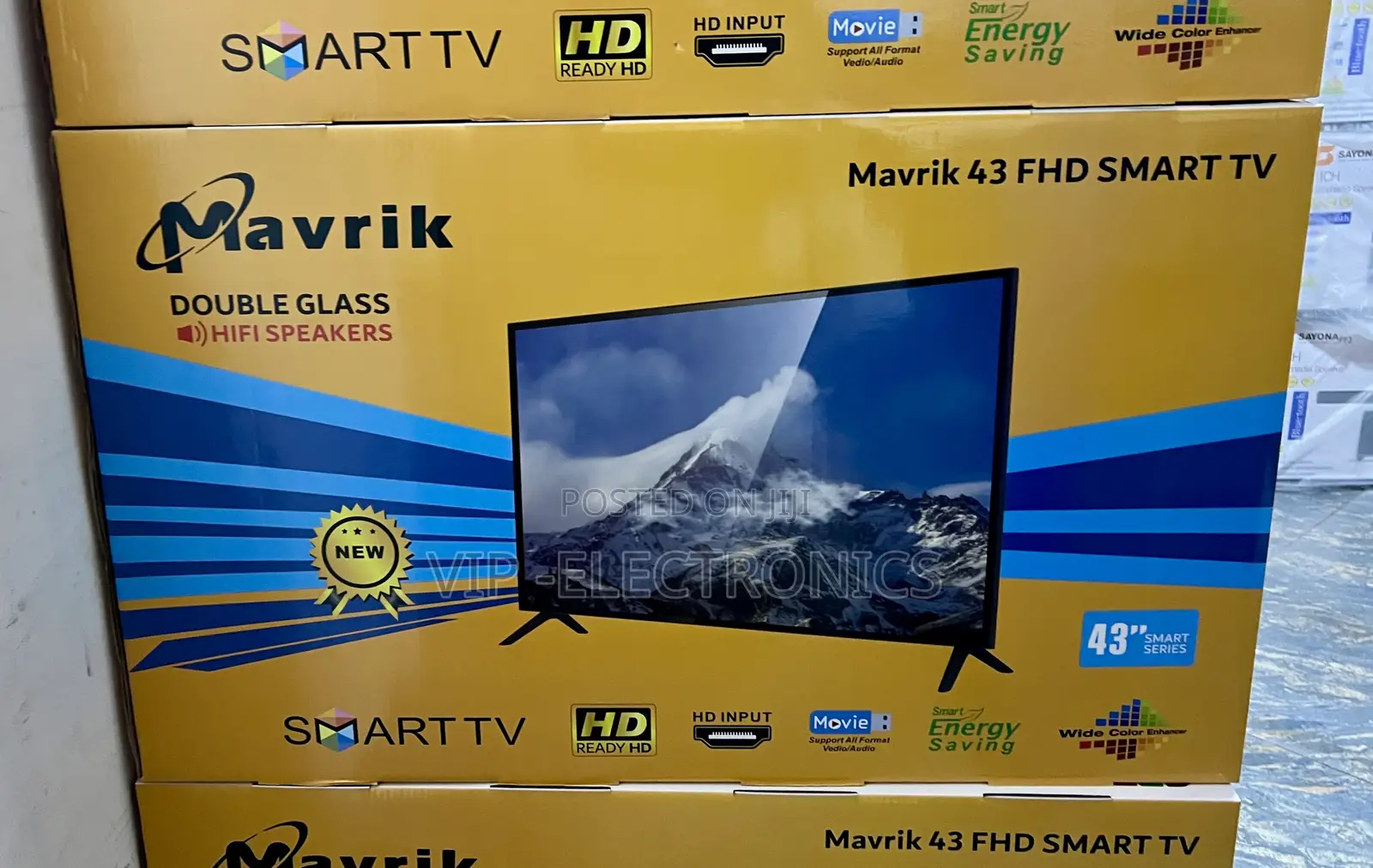 Mavrik 43 TV FHD Smart TV With Double Glass HiFi Speakers