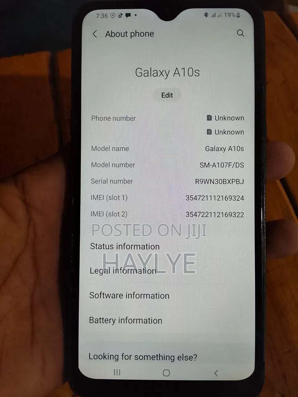 Samsung Galaxy A10s 32 GB Black