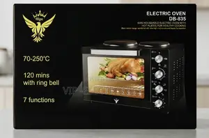 Flips Mini Oven Electric Oven With Double Hot Plates –120-Minute Timer