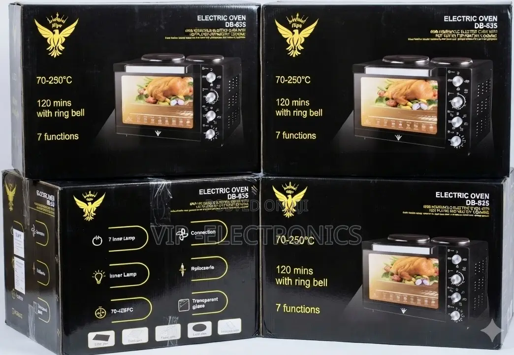 Flips Mini Oven Electric Oven With Double Hot Plates –120-Minute Timer