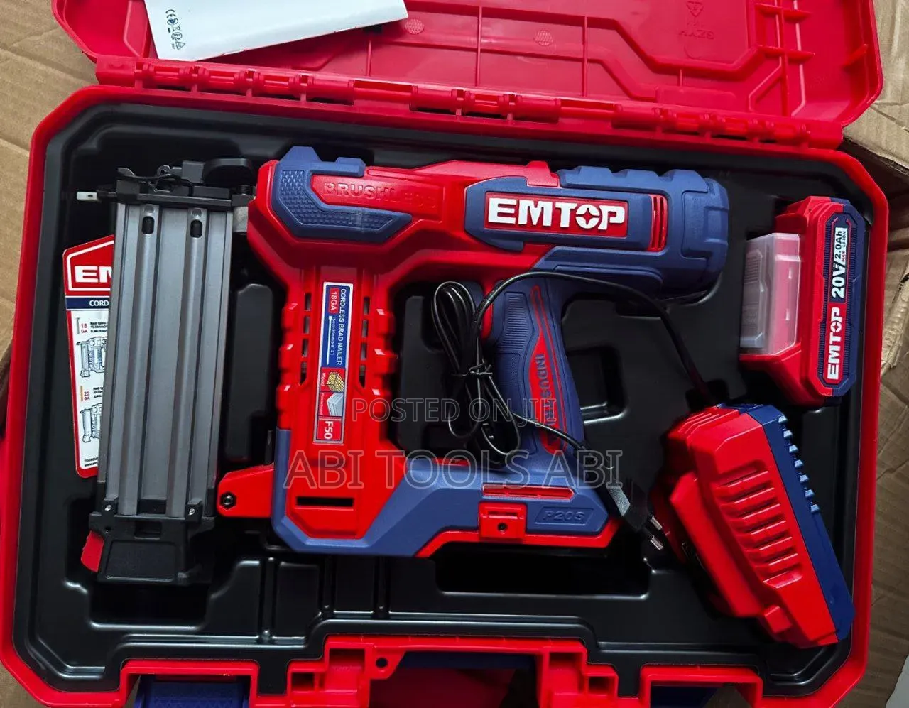 Emtop Cordless Nailer Shooter