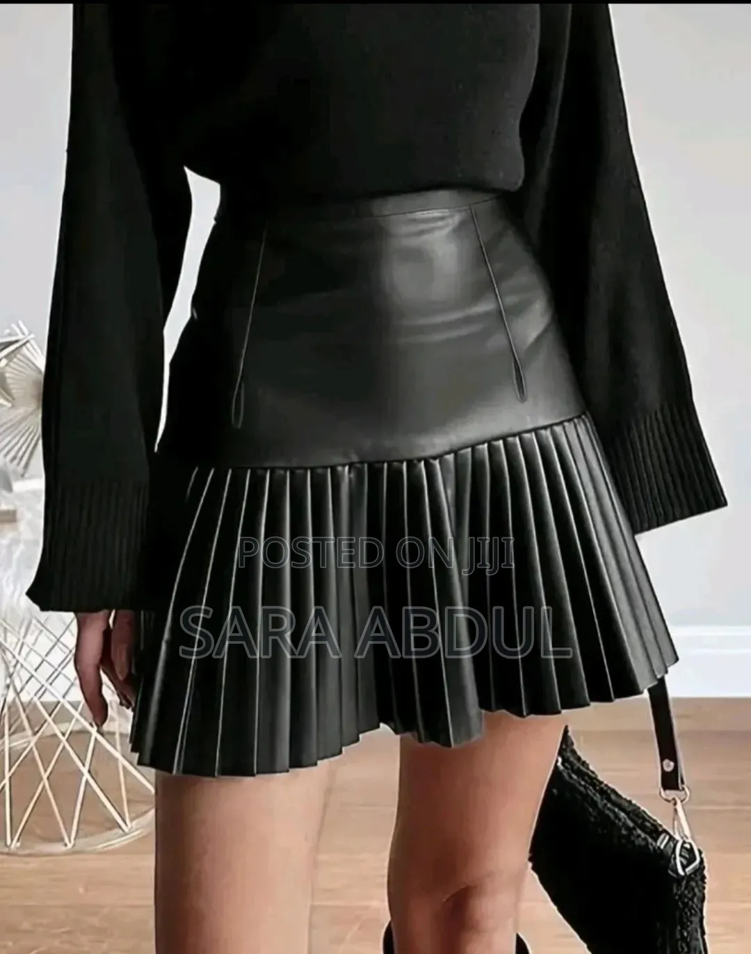 Shein Brand Leather Skirt Size XL on Hand