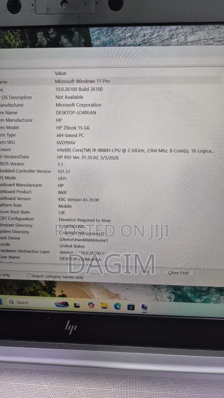 New Laptop HP ZBook 15 G6 16GB Intel Core i9 SSD 512GB