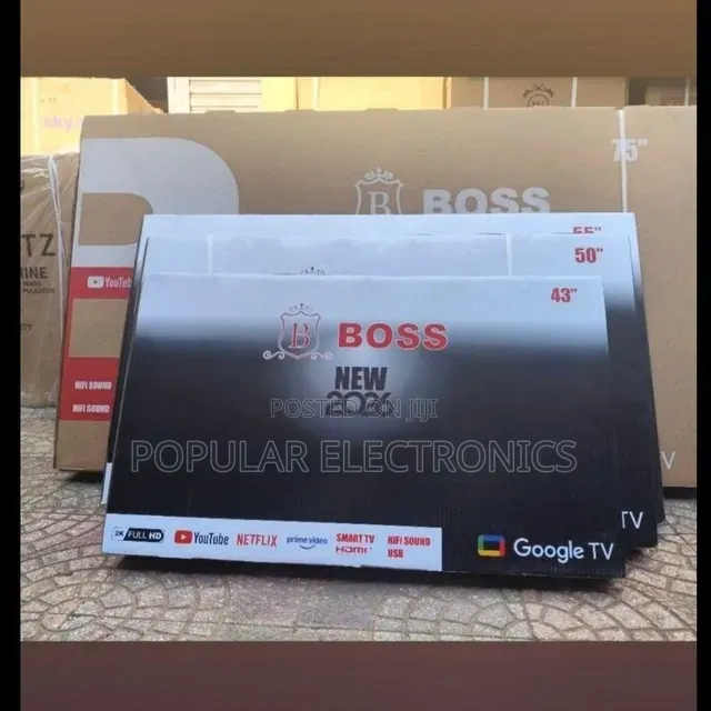 Boss 43inch TV Smart Android New 20 26 Model